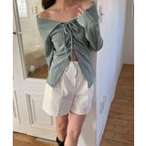 レースアップ リブTシャツ バレエコア | VIVID LADY | 詳細画像8