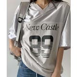 グレー | ナンバリング シャイニー ホッケーTシャツ | VIVID LADY