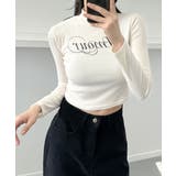 裏起毛 ボトルネック tシャツ | VIVID LADY | 詳細画像1