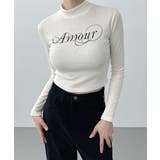 アイボリー | 裏起毛 ボトルネック tシャツ | VIVID LADY