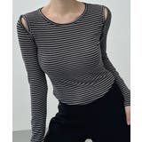 オープンショルダー Tシャツ 肩出しTシャツ | VIVID LADY | 詳細画像1