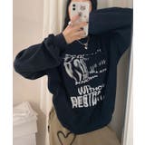 厚み感が薄く半袖とレイヤードして楽しんでもいいクルーネックトレーナー トップス | VIVID LADY | 詳細画像15