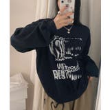 厚み感が薄く半袖とレイヤードして楽しんでもいいクルーネックトレーナー トップス | VIVID LADY | 詳細画像16