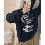 厚み感が薄く半袖とレイヤードして楽しんでもいいクルーネックトレーナー トップス | VIVID LADY | 詳細画像17