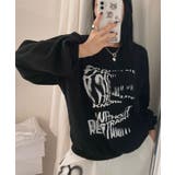 厚み感が薄く半袖とレイヤードして楽しんでもいいクルーネックトレーナー トップス | VIVID LADY | 詳細画像7