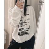 厚み感が薄く半袖とレイヤードして楽しんでもいいクルーネックトレーナー トップス | VIVID LADY | 詳細画像13