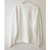 厚み感が薄く半袖とレイヤードして楽しんでもいいクルーネックトレーナー トップス | VIVID LADY | 詳細画像3