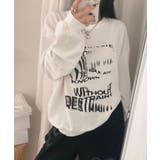 アイボリー | 厚み感が薄く半袖とレイヤードして楽しんでもいいクルーネックトレーナー トップス | VIVID LADY