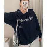 すっきりとしたポイントになる配色レタリングのパーカー トップス レディース | VIVID LADY | 詳細画像19