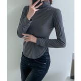 裏起毛 暖かい タートルネックtシャツ | VIVID LADY | 詳細画像3