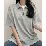 襟アノラックジッパー半袖Tシャツ レディース 夏 | VIVID LADY | 詳細画像18