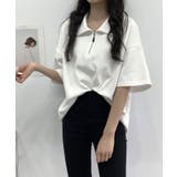 襟アノラックジッパー半袖Tシャツ レディース 夏 | VIVID LADY | 詳細画像11