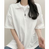襟アノラックジッパー半袖Tシャツ レディース 夏 | VIVID LADY | 詳細画像13