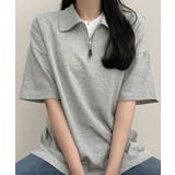 襟アノラックジッパー半袖Tシャツ レディース 夏 | VIVID LADY | 詳細画像17