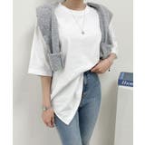 アイボリー | 大きいサイズ半袖Tシャツ レディース 春夏 | VIVID LADY