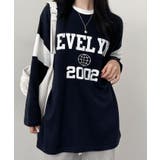 オーバーサイズトップス ロゴ入りスウェットシャツ レディース | VIVID LADY | 詳細画像6