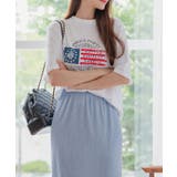プリントロゴ半袖Tシャツ レディース 夏 | VIVID LADY | 詳細画像21