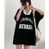 ロゴ入りⅤネックtシャツ レディース 配色 | VIVID LADY | 詳細画像18