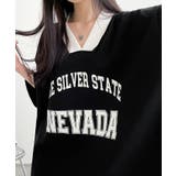 ロゴ入りⅤネックtシャツ レディース 配色 | VIVID LADY | 詳細画像19