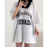 ロゴ入りⅤネックtシャツ レディース 配色 | VIVID LADY | 詳細画像10