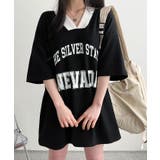 ロゴ入りⅤネックtシャツ レディース 配色 | VIVID LADY | 詳細画像2