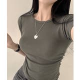 サイドシャーリング入り半袖Tシャツ レディース 夏 | VIVID LADY | 詳細画像8