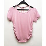 ピンク | リボン付ネック半袖tシャツ レディース 半袖 | VIVID LADY