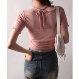 メロウホルターネックレイヤード風リブTシャツ | VIVID LADY | 詳細画像17