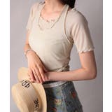 メロウホルターネックレイヤード風リブTシャツ | VIVID LADY | 詳細画像24
