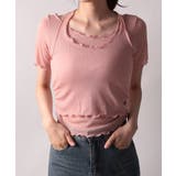 メロウホルターネックレイヤード風リブTシャツ | VIVID LADY | 詳細画像9