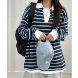 配色襟 ラガーシャツ風 ボーダートップス | VIVID LADY | 詳細画像10 