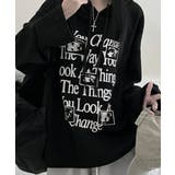 ワッフル プルオーバーパーカー フード付き トップス | VIVID LADY | 詳細画像33 