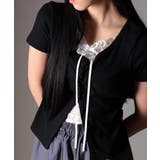 レースキャミソール レイヤード風 半袖Tシャツ | VIVID LADY | 詳細画像28