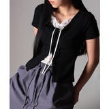 レースキャミソール レイヤード風 半袖Tシャツ | VIVID LADY | 詳細画像31