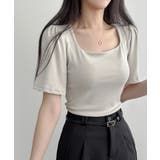 ショルダーギャザー 半袖Tシャツ | VIVID LADY | 詳細画像10 