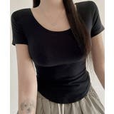 ラウンドヘム ショート丈 半袖Tシャツ | VIVID LADY | 詳細画像15
