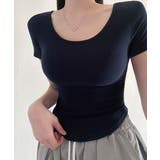 ラウンドヘム ショート丈 半袖Tシャツ | VIVID LADY | 詳細画像9