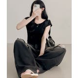 パール ショート丈 半袖Tシャツ | VIVID LADY | 詳細画像5