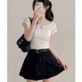 パール ショート丈 半袖Tシャツ | VIVID LADY | 詳細画像6