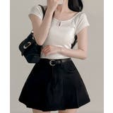 パール ショート丈 半袖Tシャツ | VIVID LADY | 詳細画像9