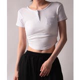 リブヘンリーネック半袖Tシャツ | VIVID LADY | 詳細画像17