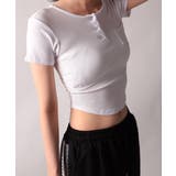 リブヘンリーネック半袖Tシャツ | VIVID LADY | 詳細画像20