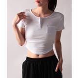 リブヘンリーネック半袖Tシャツ | VIVID LADY | 詳細画像24