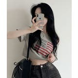 オフショルダー クロップド半袖Tシャツ | VIVID LADY | 詳細画像11