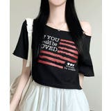 オフショルダー クロップド半袖Tシャツ | VIVID LADY | 詳細画像12