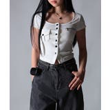 スリムフィットジッパーポケットTシャツ | VIVID LADY | 詳細画像15