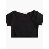 バックレースアップ クロップドTシャツ | VIVID LADY | 詳細画像16