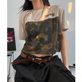 メッシュ切り替えカモフラージュTシャツ | VIVID LADY | 詳細画像11