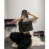 メッシュ切り替えカモフラージュTシャツ | VIVID LADY | 詳細画像17