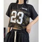 メッシュ切り替えカモフラージュTシャツ | VIVID LADY | 詳細画像2